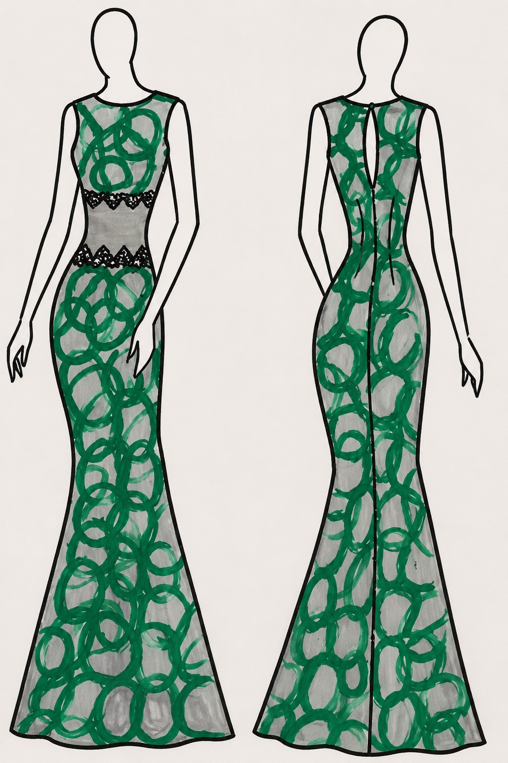 Verdure fashion illustration